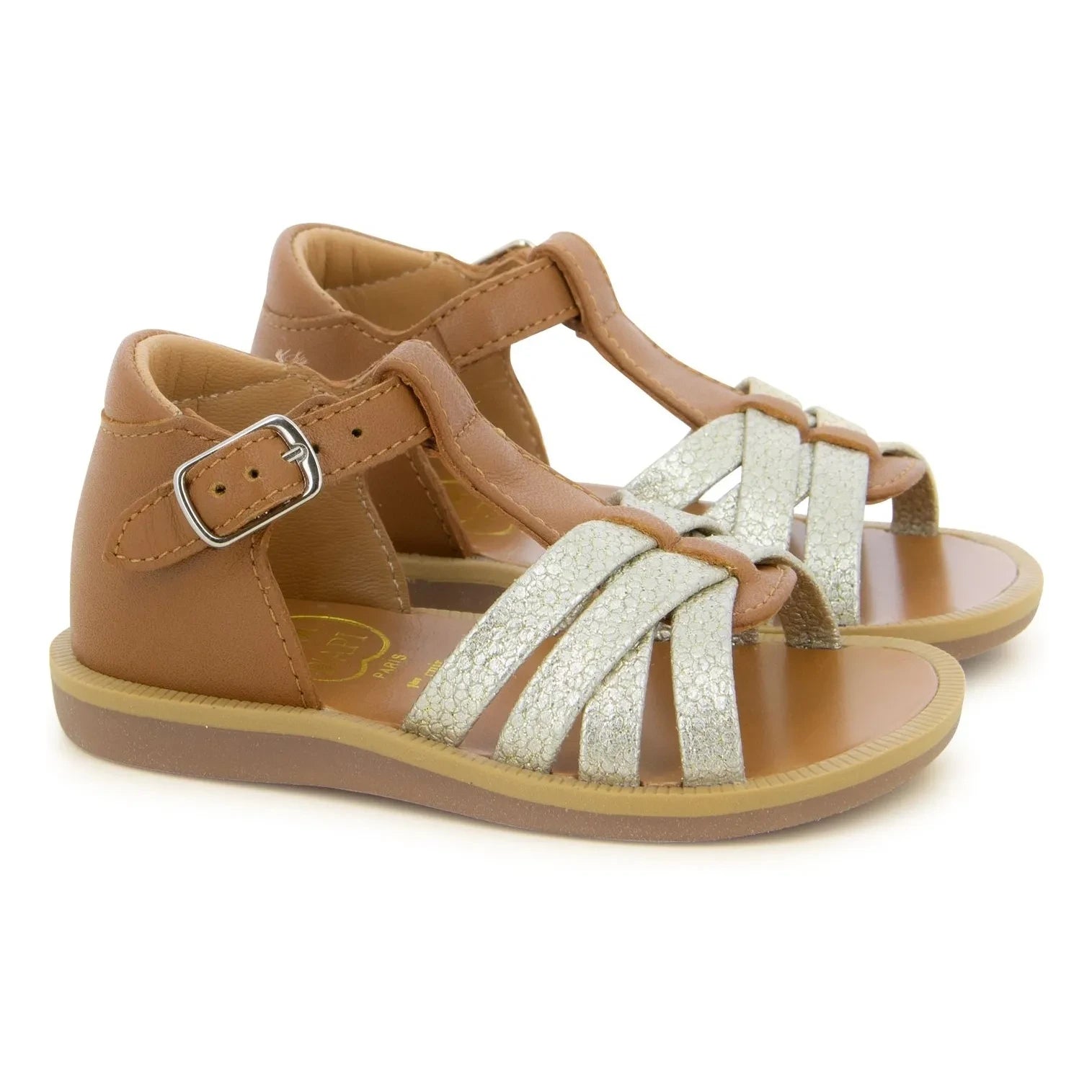 Pom d'Api - Poppy Offene Neptune Sandalen | Kamel