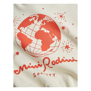 Mini Rodini - Mini Rodini Society Organic Cotton Sweatshirt | Ecru