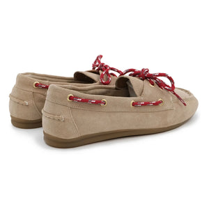 Toral - Kimana Suede Boat Shoes | Dark Tortoise Brown
