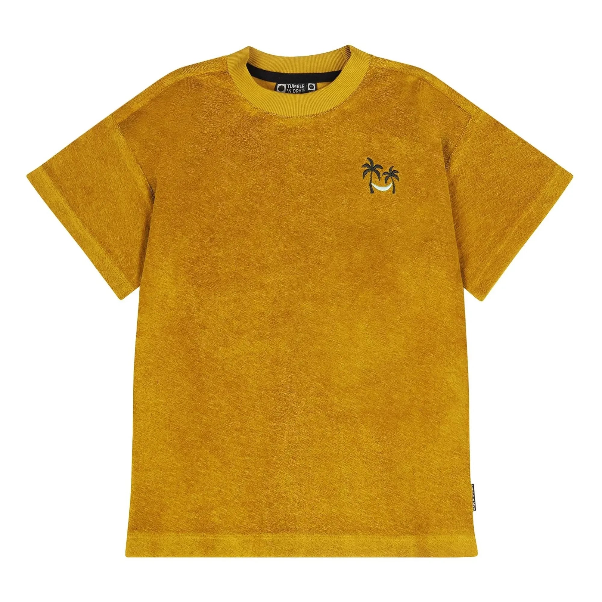 Tumble N'Dry – T-Shirt aus Bio-Baumwolle mit Frottier-Struktur Pacificus | Senf