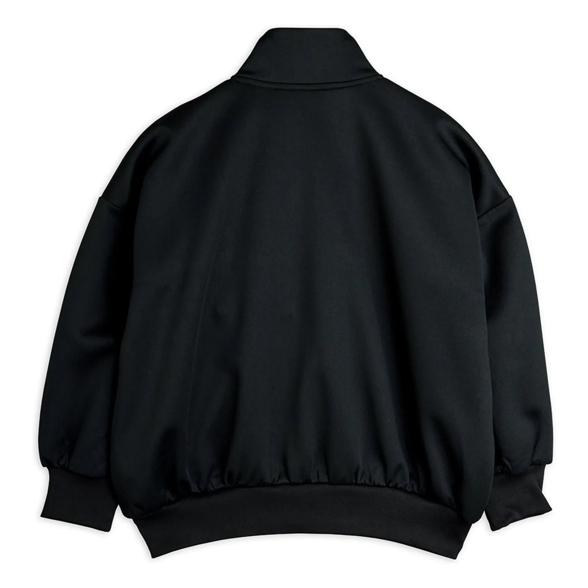 Mini Rodini - Recycled Fiber Patch Sweatshirt Jacket | Black