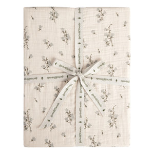 garbo&friends - Bluebell Musselin-Spannbetttuch aus Baumwolle | Creme