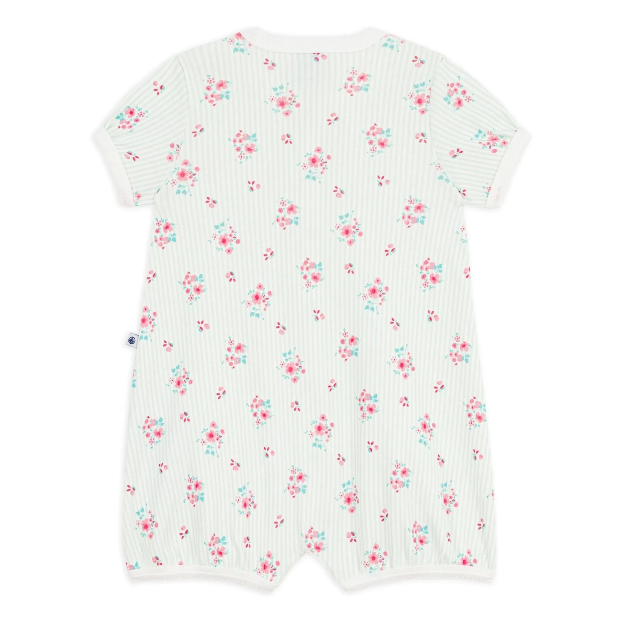 Petit Bateau - Schlafanzughose aus Bio-Baumwolle mit Blumenmuster | Weiß
