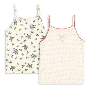 Konges Sløjd - 2-Pack Mimmi Dots Modal Tank Tops | Ivory