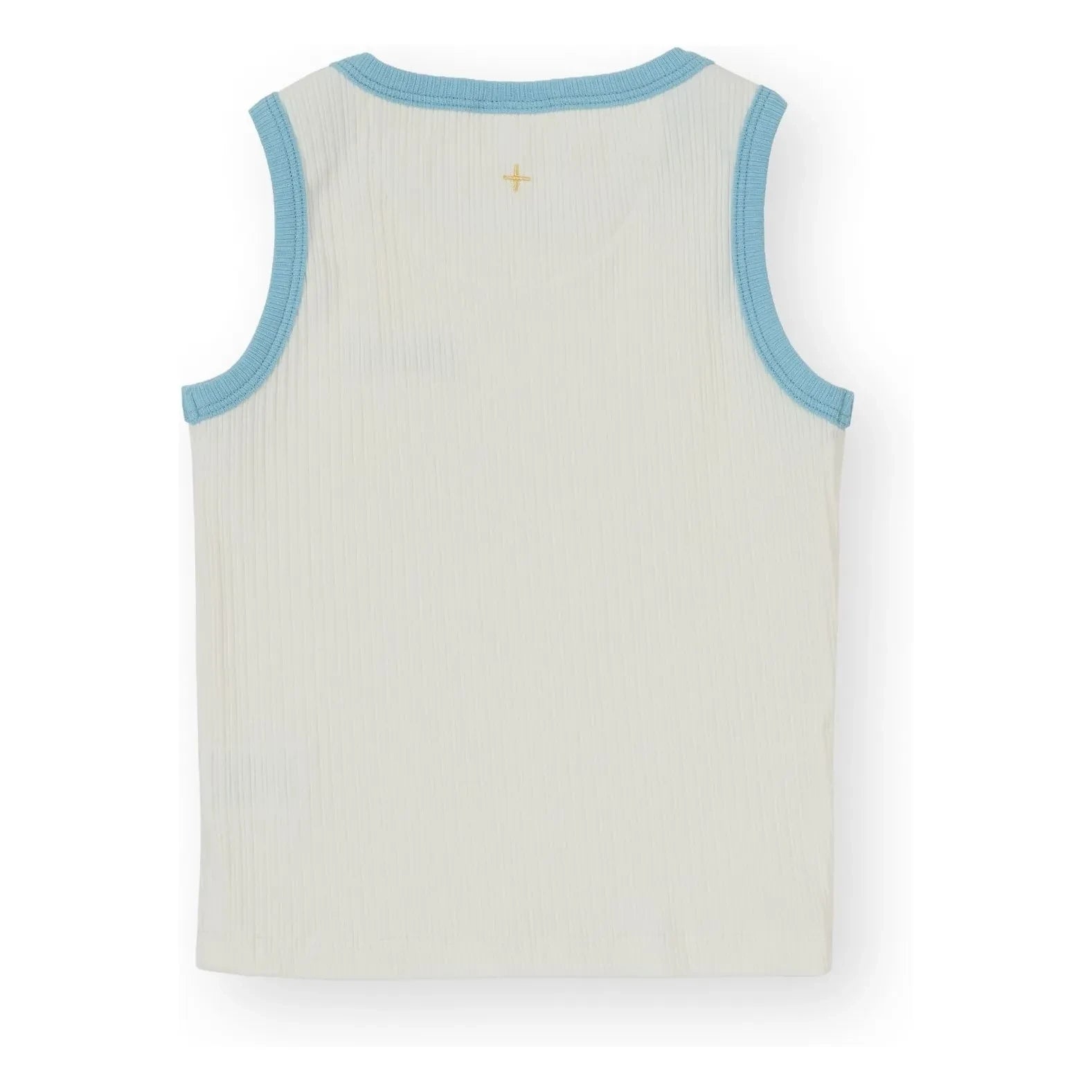 Goldie + Ace - Geripptes Kontrast-Tanktop | Weiß