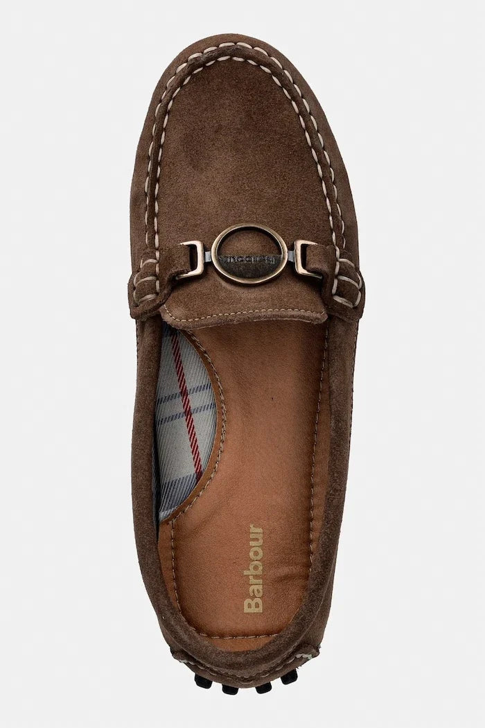 Barbour kadın süet mokasen Laire