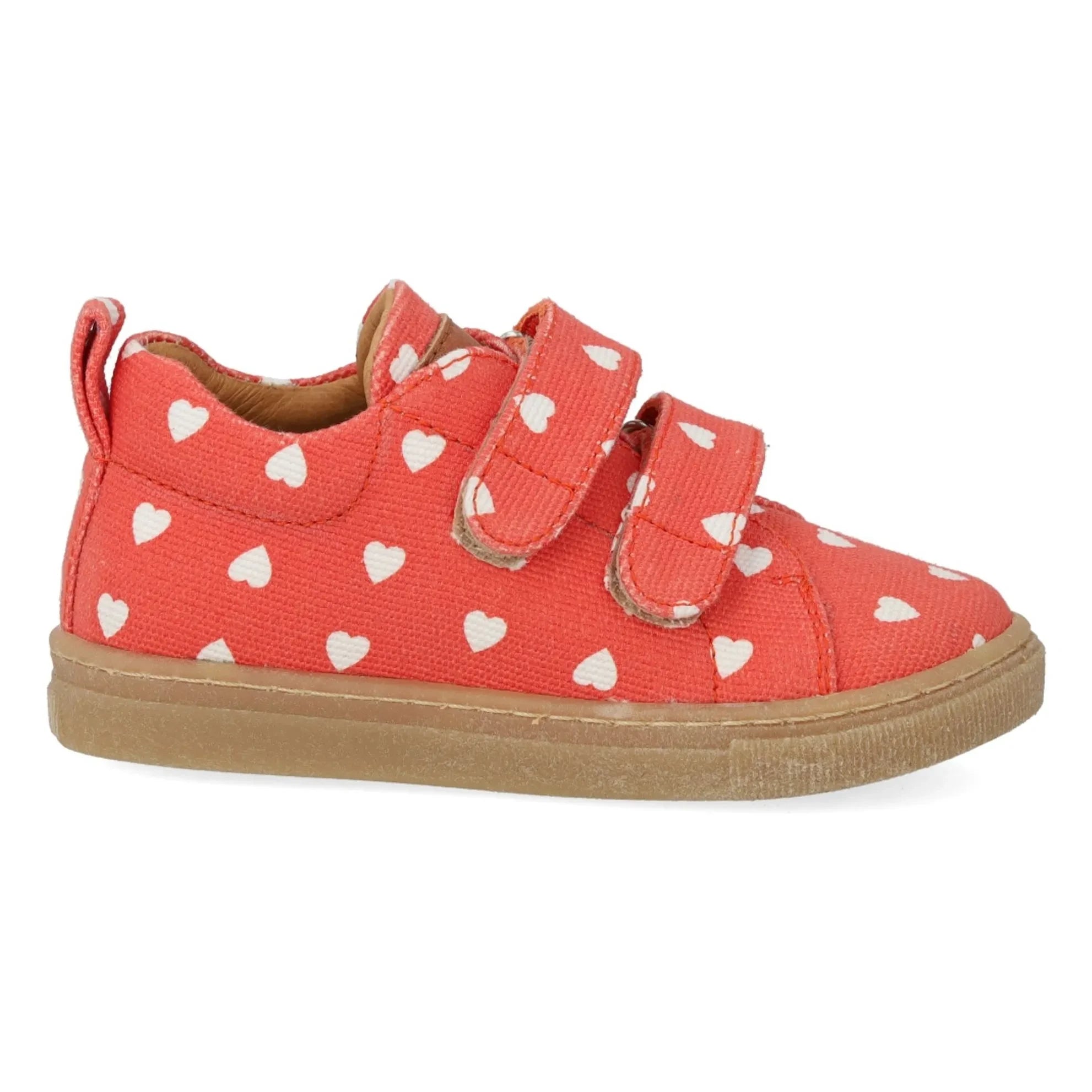 Angulus - Mini Hearts Doppelklett Sportschuhe | Rot