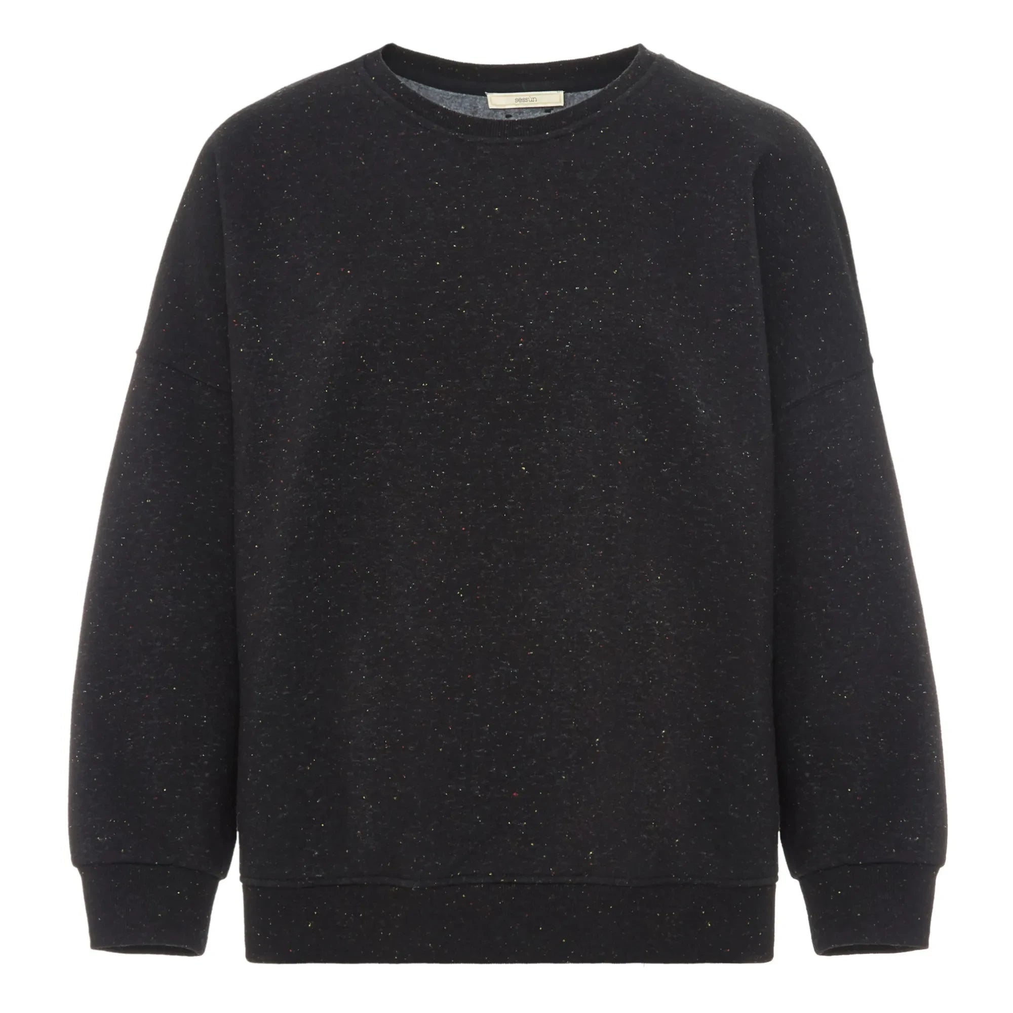 Sessùn - Chebbi Benekli Pamuklu Sweatshirt | Siyah