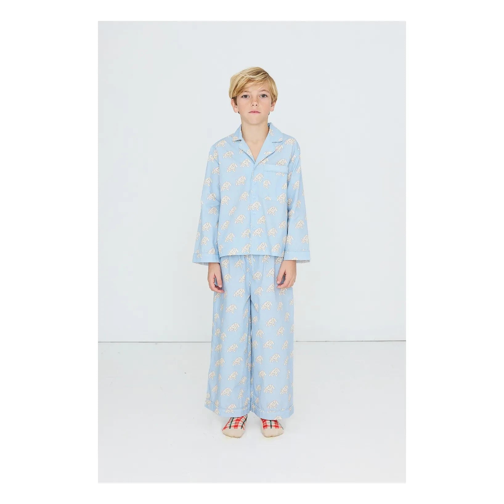 Tinycottons - Light Blue Dog Pajamas