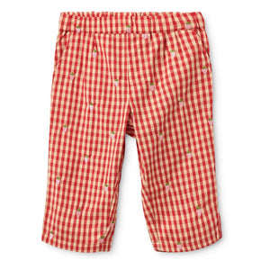 Flöss - Molly Gingham Pants | Red