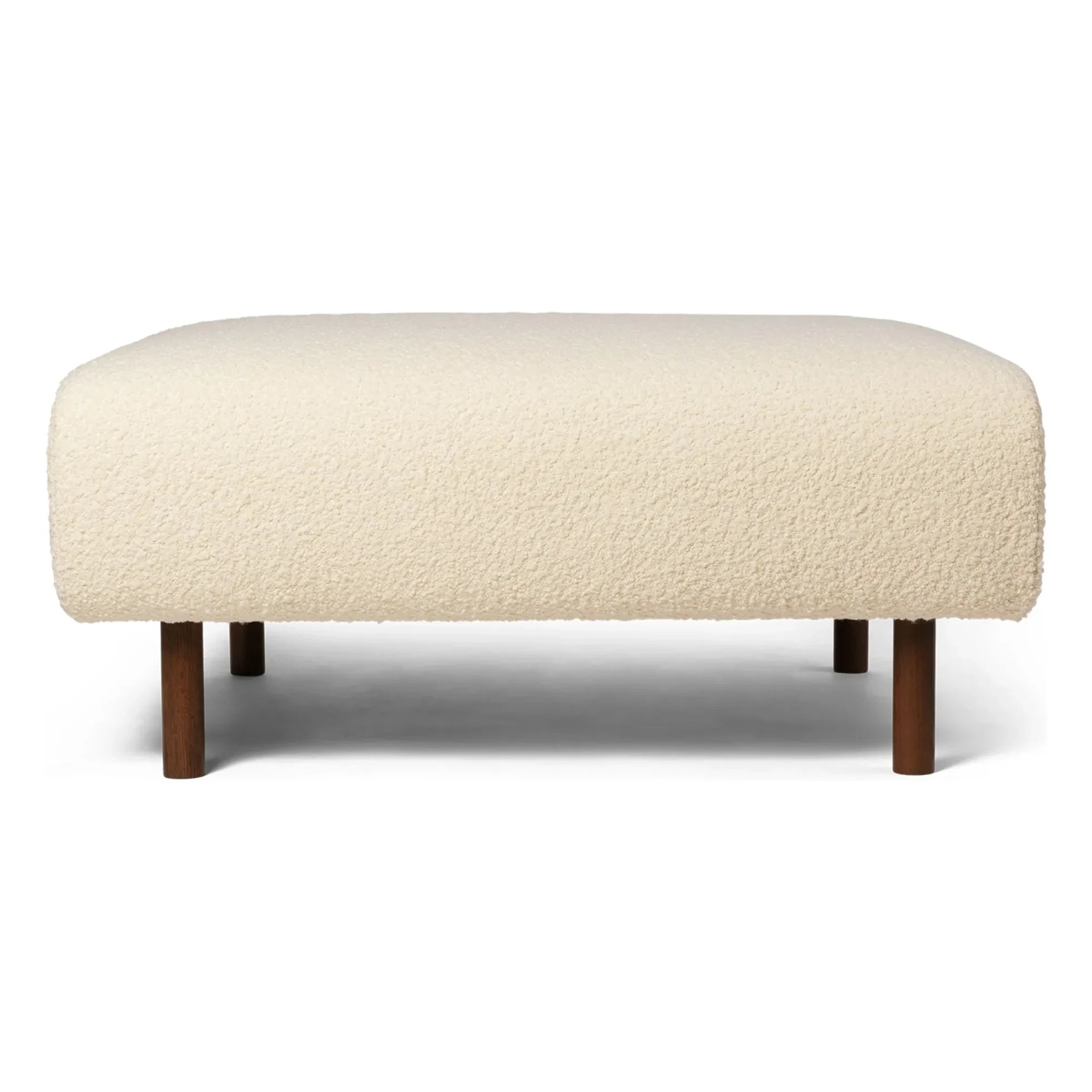 Ferm Living - Dase bouclé kanepe ve puf modülü | İvory