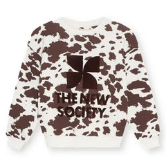 the new society - TNS İnek Logolu Sweatshirt | Kahverengi