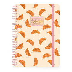 Legami - A4 Lined Illustrated Hardcover Notebook - Kruvasan - Spiral Bound