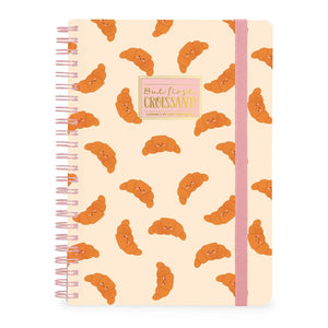 Legami - A4 Lined Illustrated Hardcover Notebook - Kruvasan - Spiral Bound