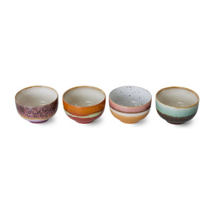 HKliving - Taş seramik kase - 4'lü set