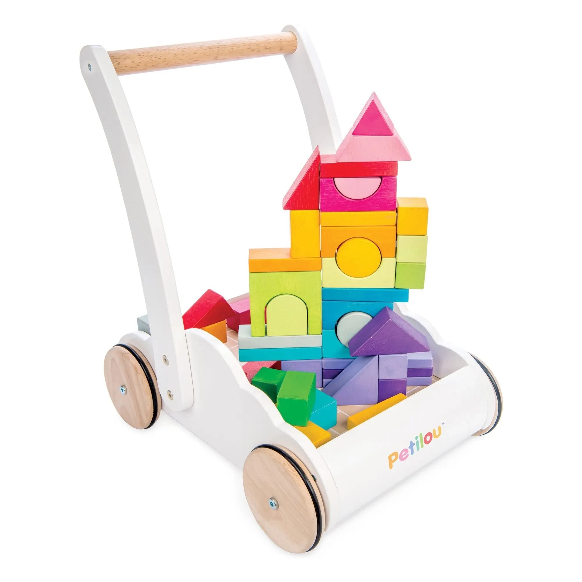 Le Toy Van - Nuage ahşap blok arabası | Beyaz
