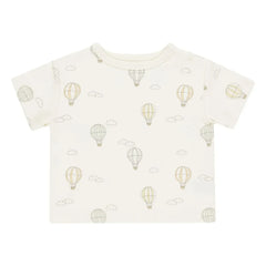 Quincy Mae - Boxed Hot Air Balloon T-Shirt | Ivory