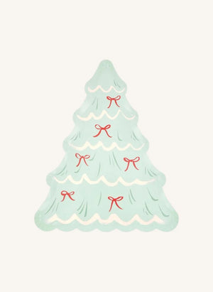 Meri Meri - Weihnachtsbaum Teller - 8er Set