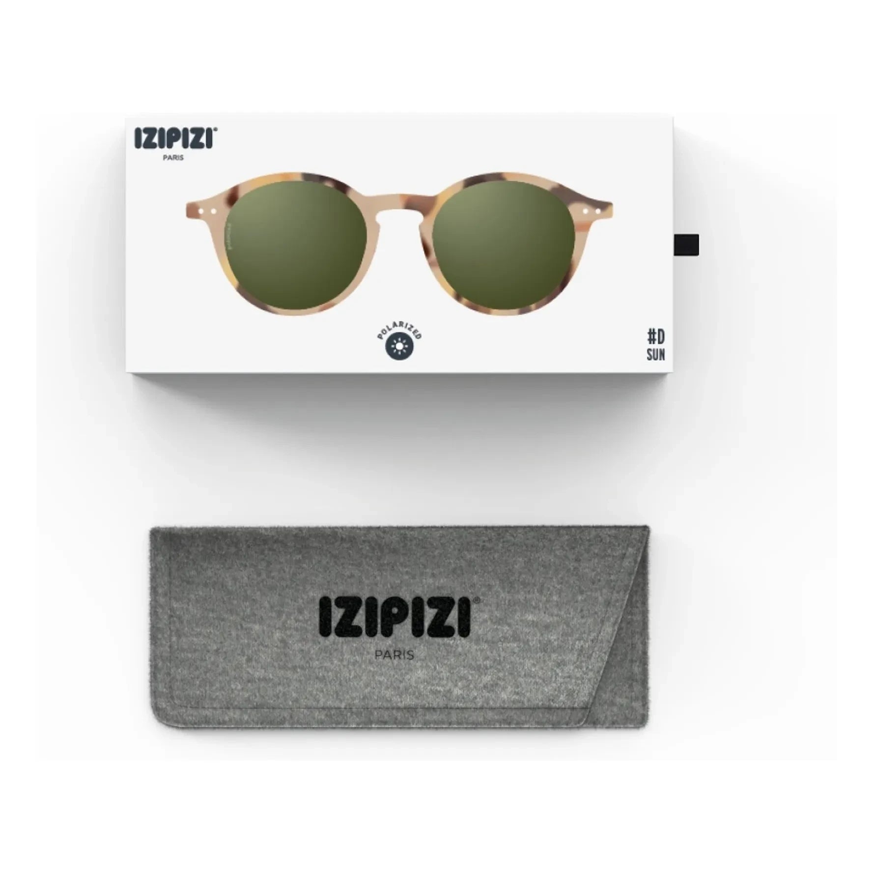 IZIPIZI - Polarisierte Sonnenbrille #D Tortoise | Beige