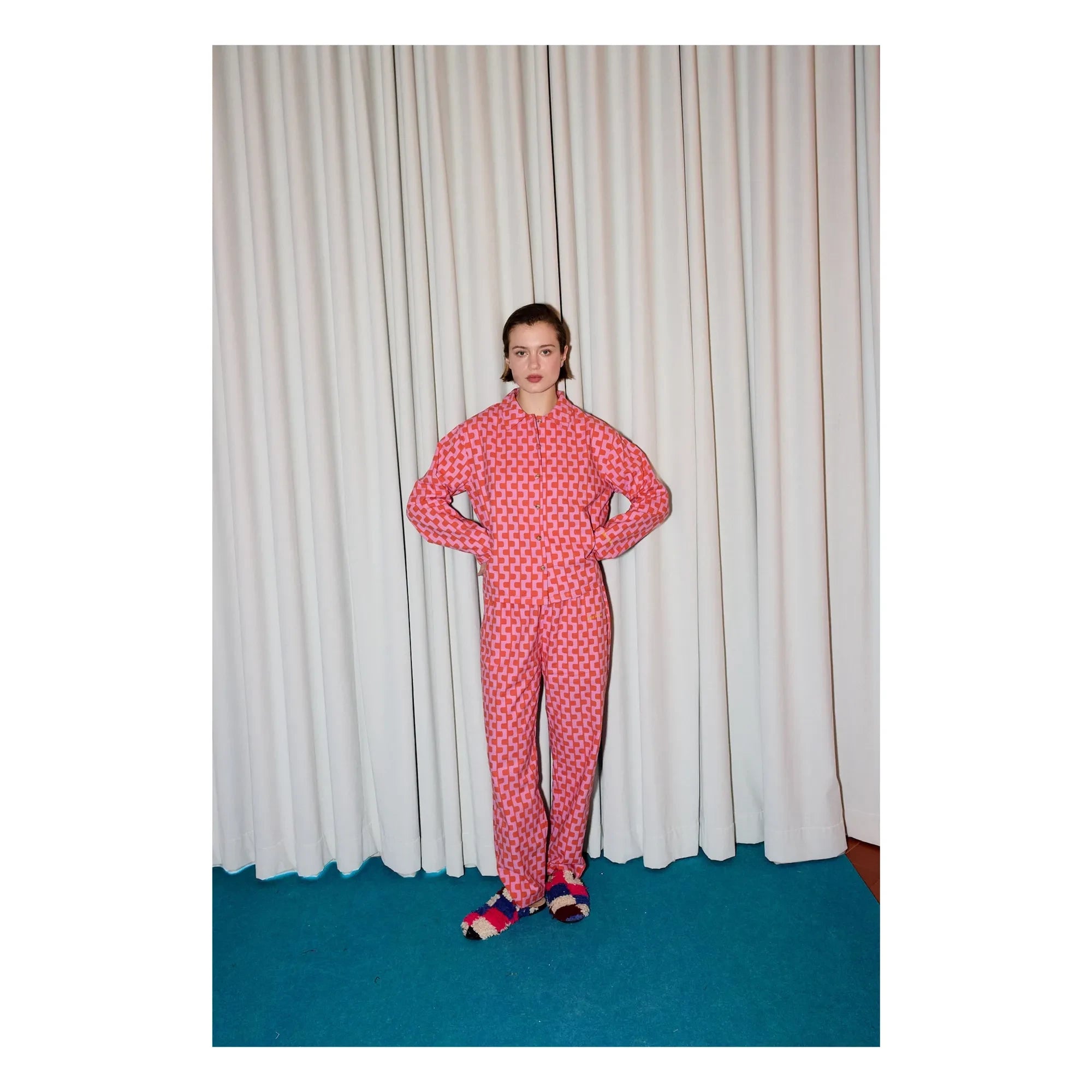 Bobo Choses - Pyjama Chain Organik Pamuk | Pembe