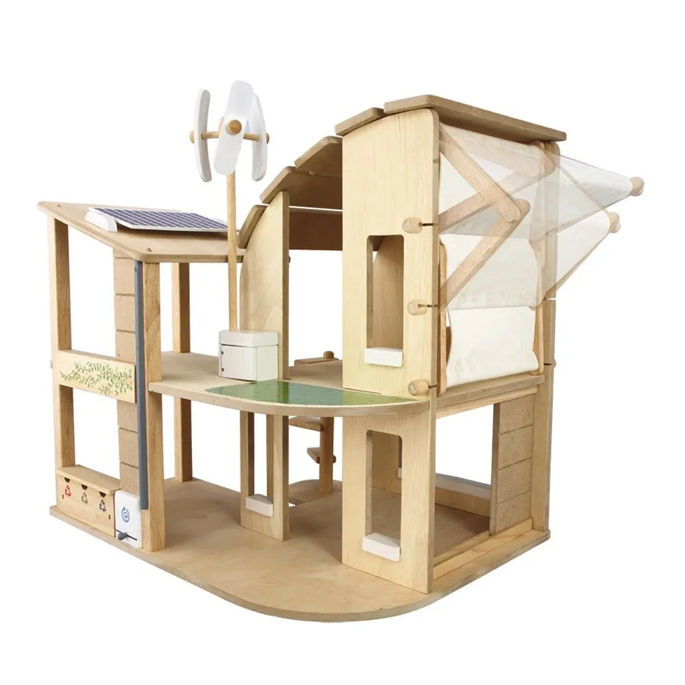 Plan Toys - Çevre dostu mobilyalı oyuncak ev