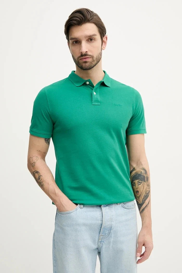 Pepe Jeans erkek pamuklu polo yaka tişört NEW OLIVER GD