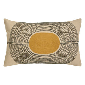 Maison Sarah Lavoine – Besticktes Kissen Mirage | Waldgrün