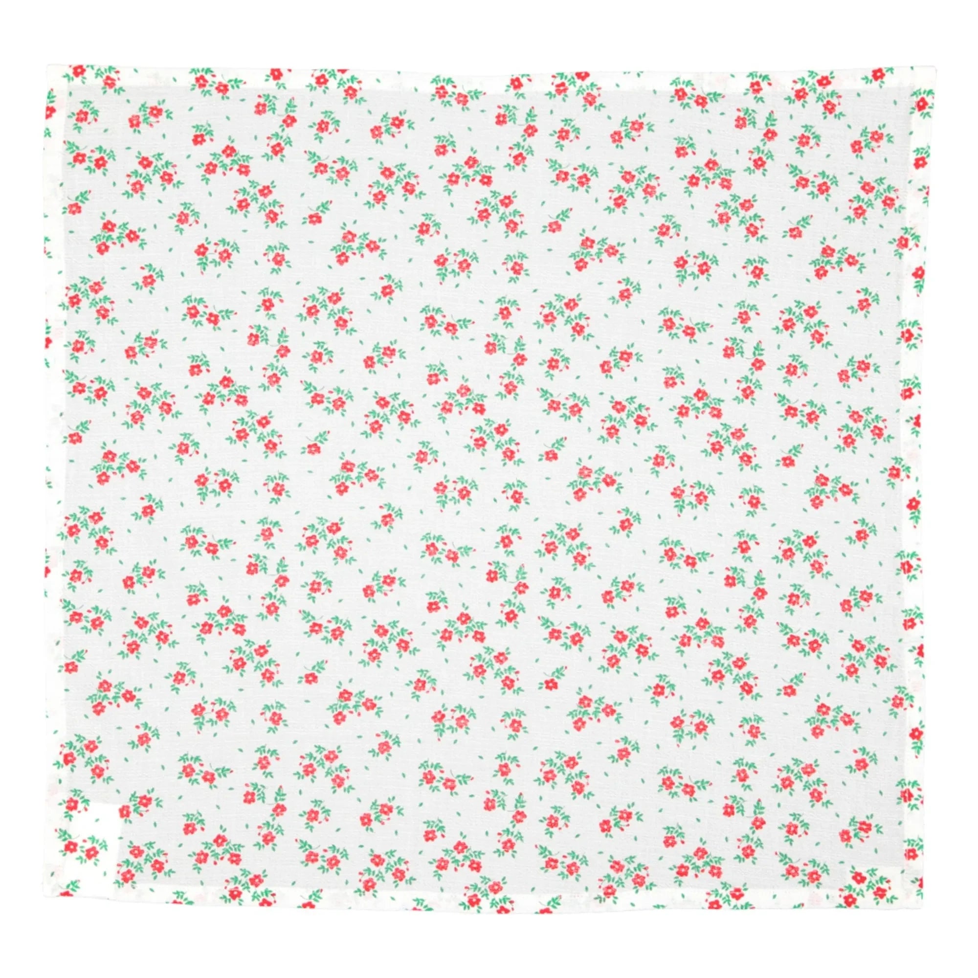 Piupiuchick - Organische Baumwoll-Blumen-Bandana | Rot