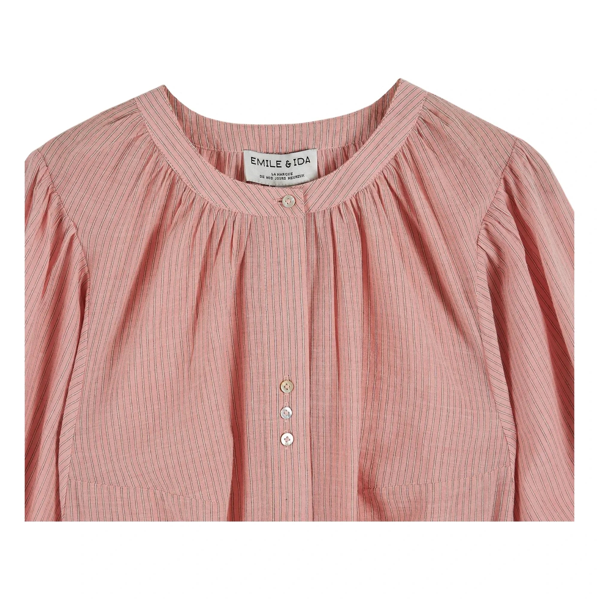 Emile et Ida - Pink Kadhi Cotton Dress