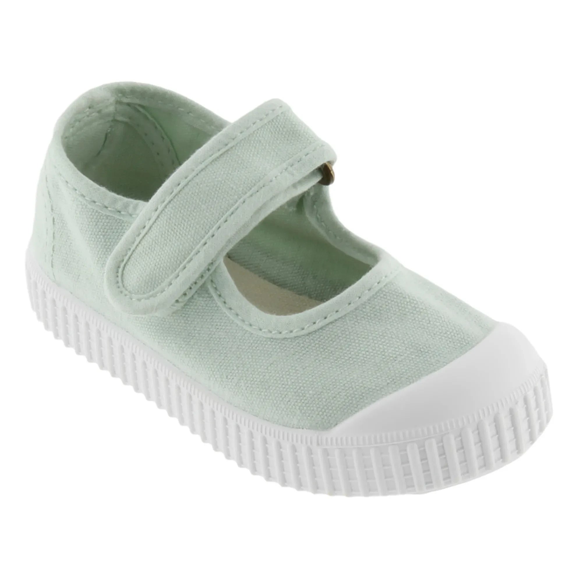 Victoria - Mercedes Tira Lona Çizik Sneakers | Yeşil su