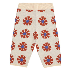Bobo Choses - Organic Cotton Jacquard Knit Pants | Beige