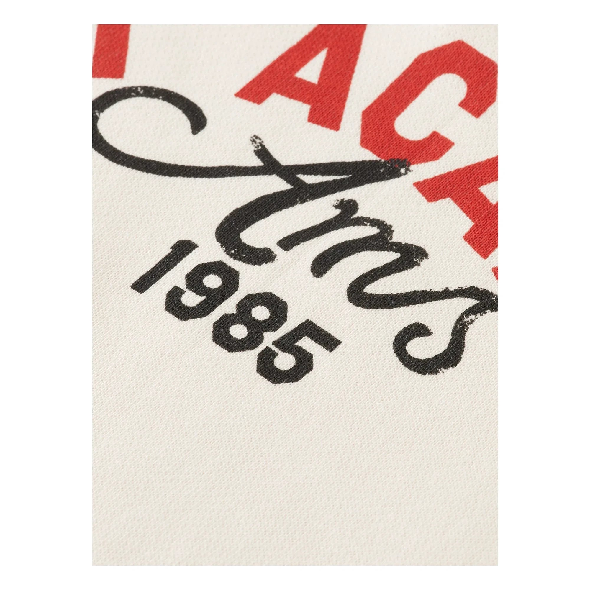Scotch & Soda – Artwork Sweatshirt mit Polokragen aus Bio-Baumwolle | Ivory