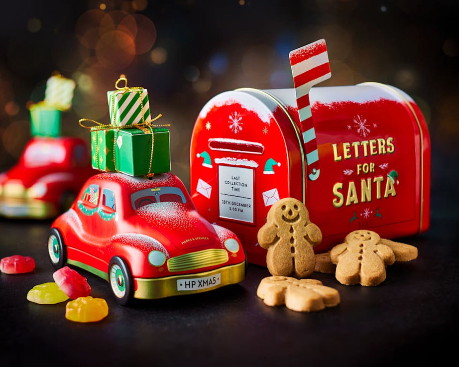 غذاهای M&S - کوکی‌های زنجبیلی نامه‌ها برای بابانوئل