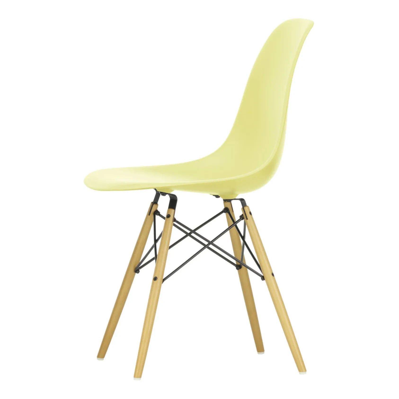 Vitra - DSW Plastic Chair - Ahornuntergestell - Charles & Ray Eames | Zitronengelb