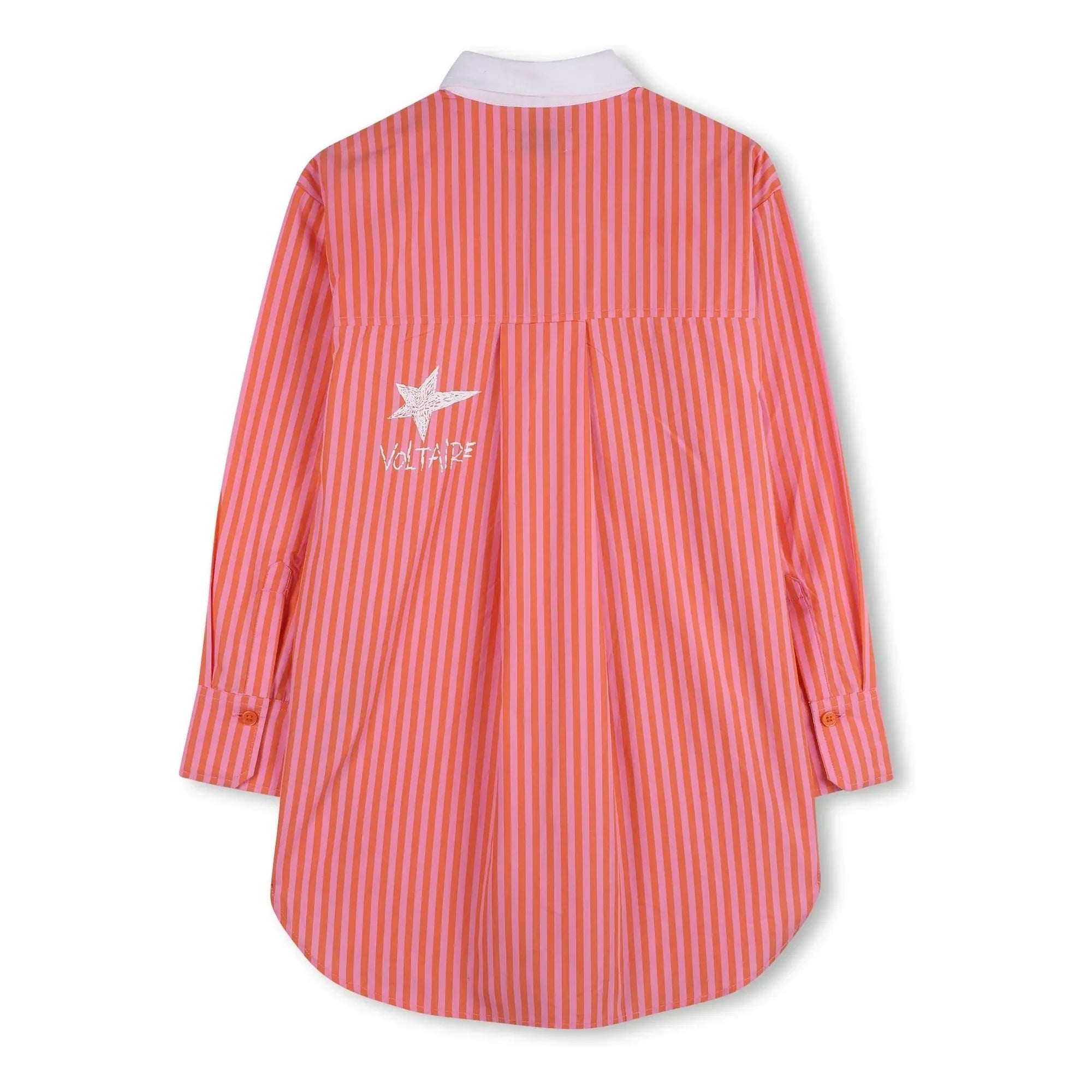 Zadig & Voltaire – Gestreiftes Hemdkleid | Rosa