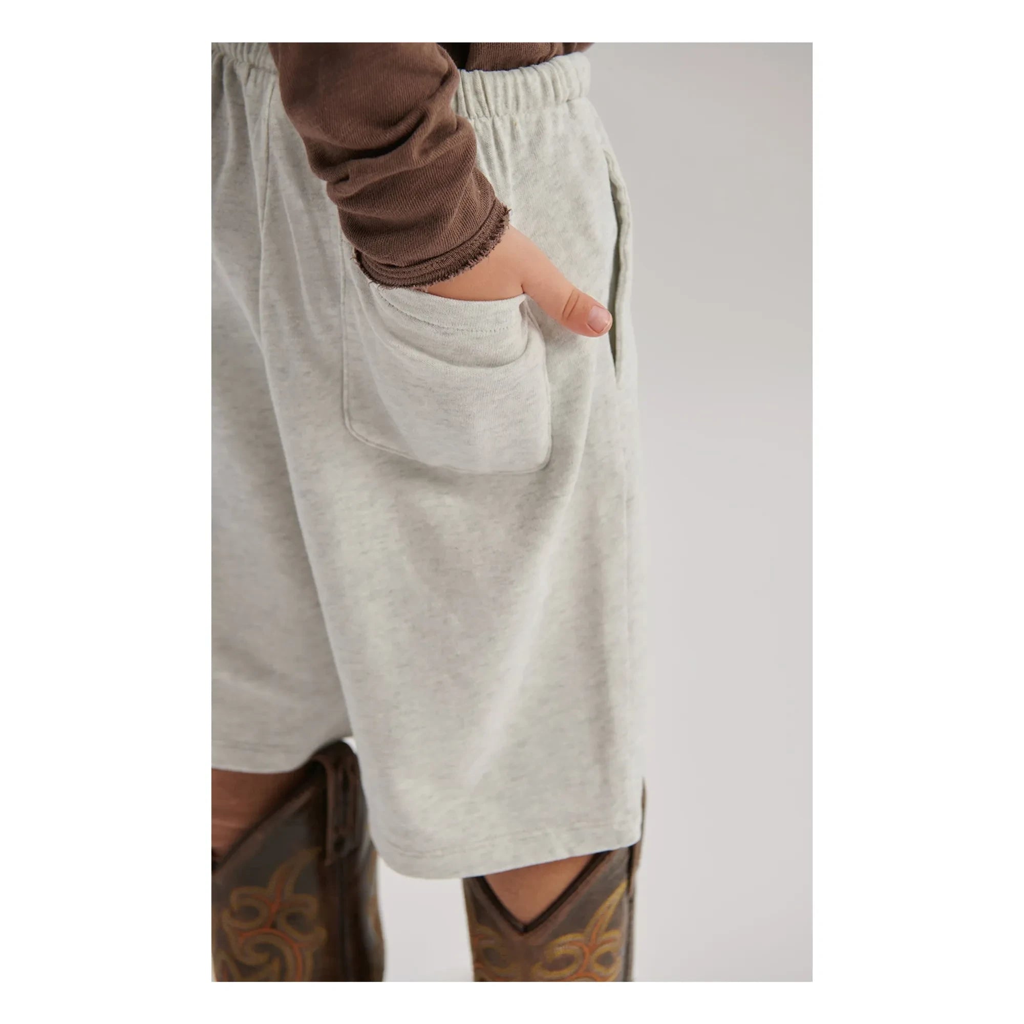 American Vintage - Ykobow Jogger Shorts | Heather White