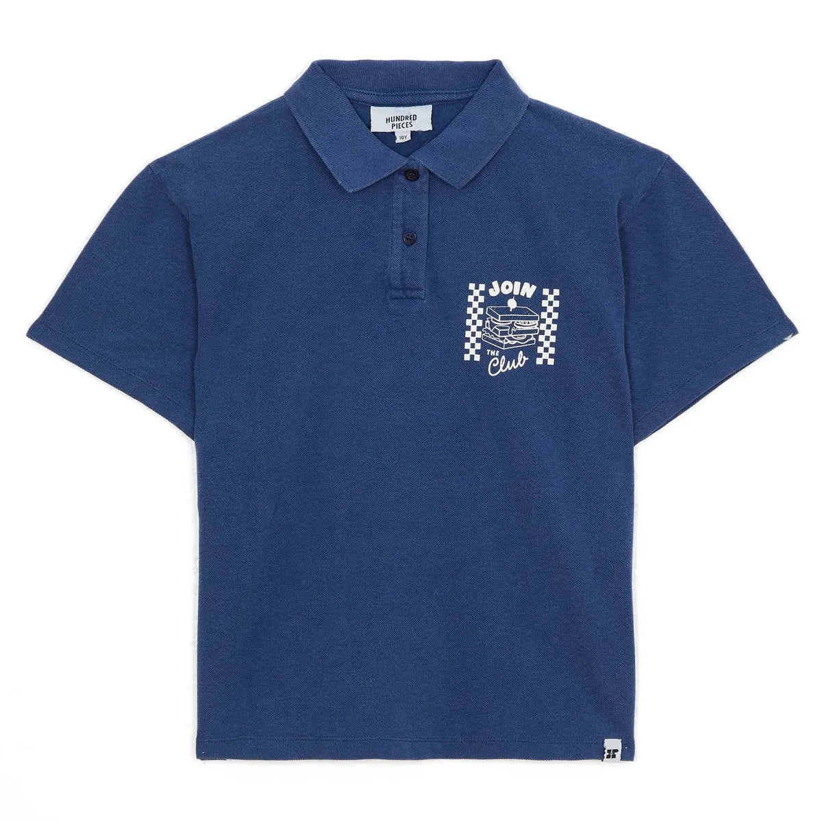 Hundred Pieces - Ozzie Club Sandwich Bio-Baumwoll-Poloshirt | Mitternachtsblau