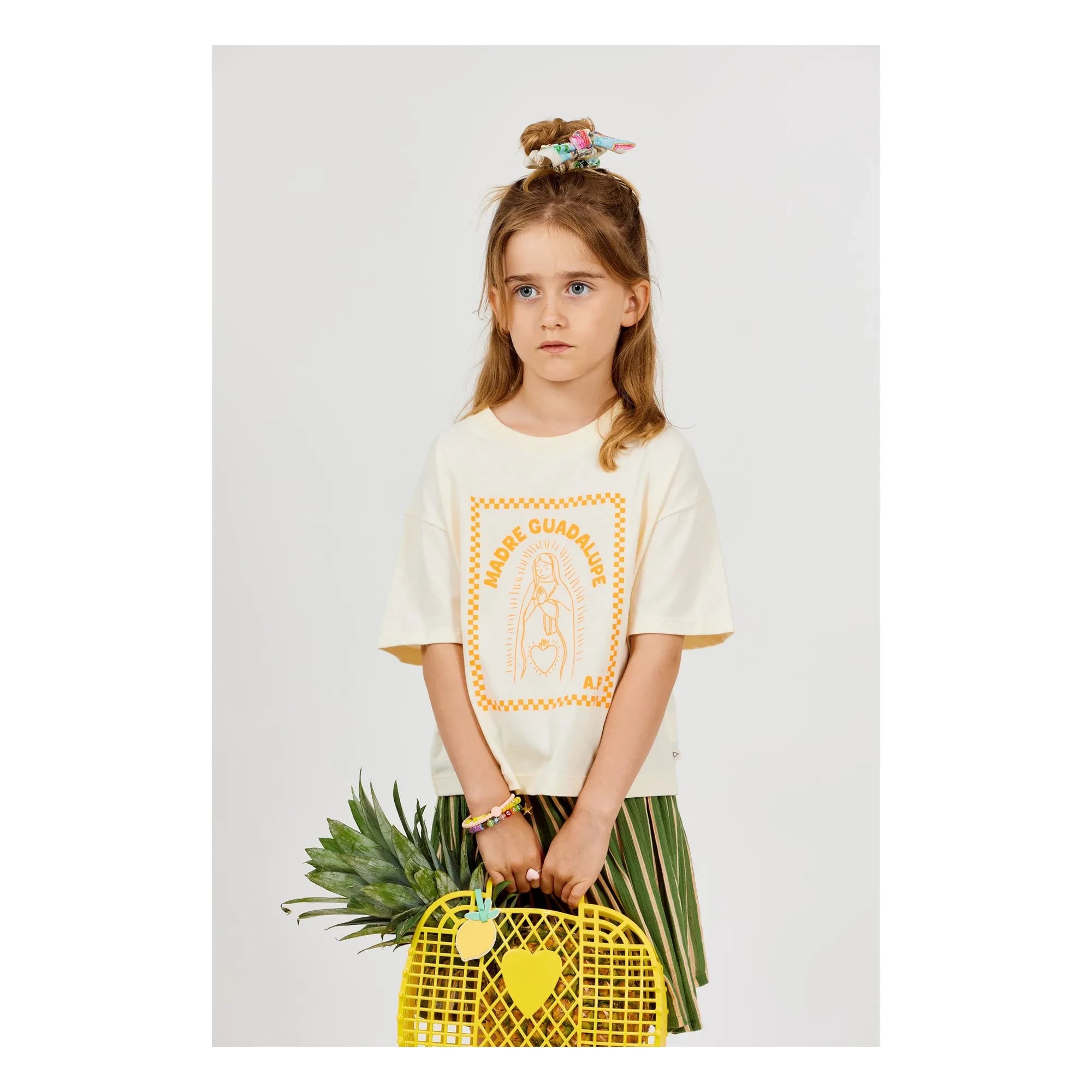 Arsène et Les Pipelettes – Madre Guadalupe Bio-Baumwoll-T-Shirt | Ecru