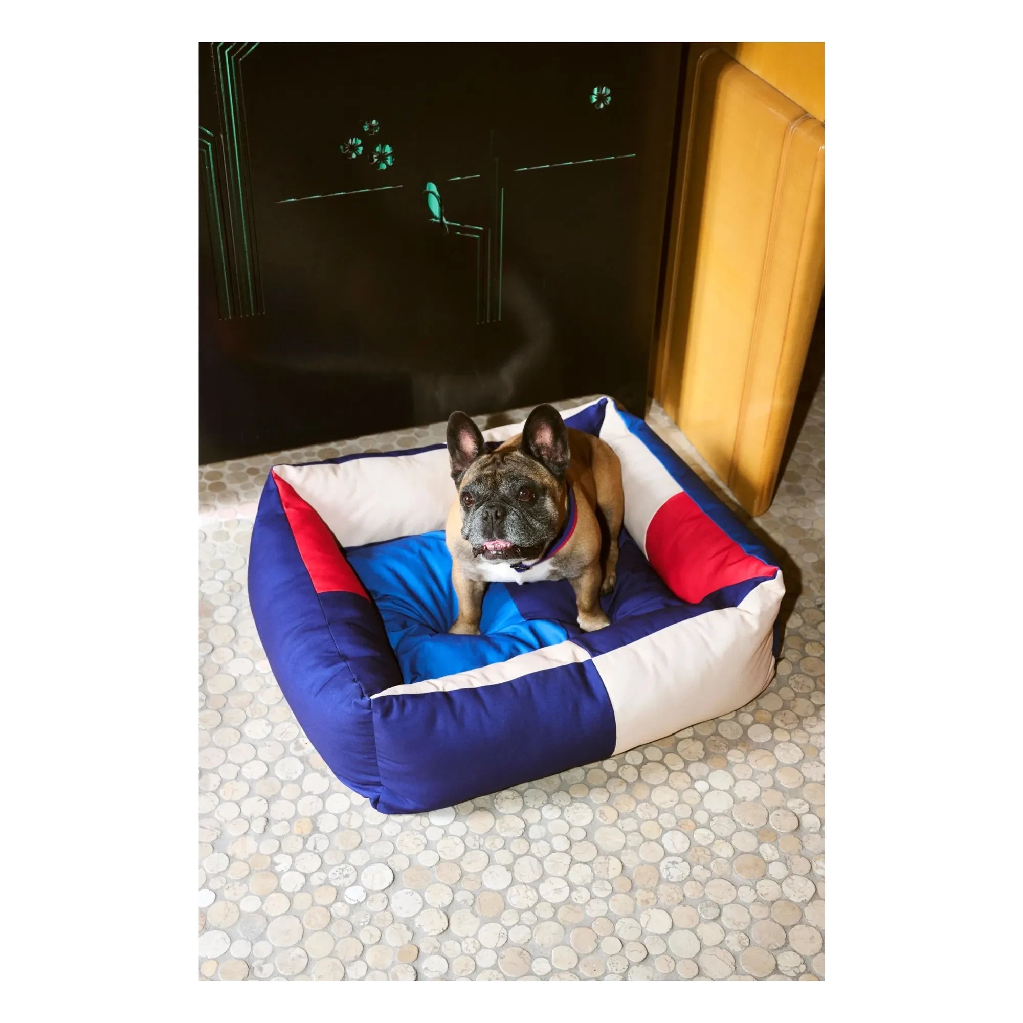 Heu - Hundebett | Dunkelblau