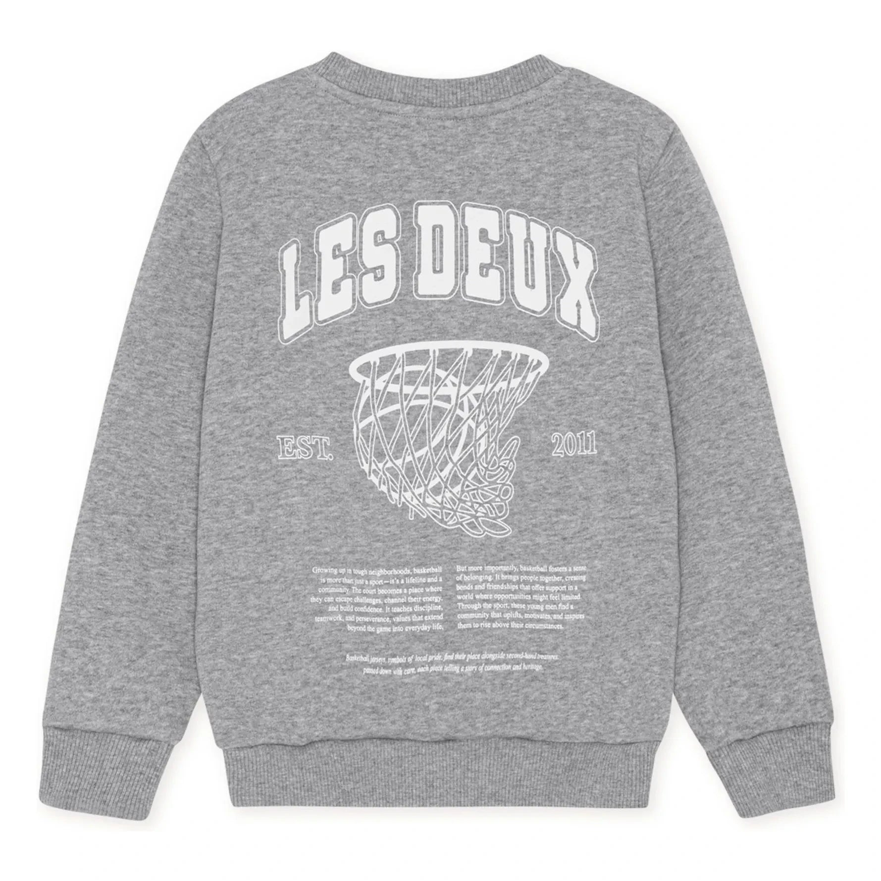Les Deux - Organic Cotton Hoop Sweater | Gray