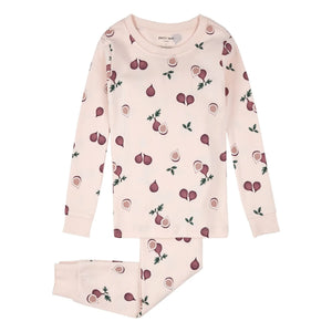Petit Lem - Fig Organic Cotton Pajamas | Pale Pink