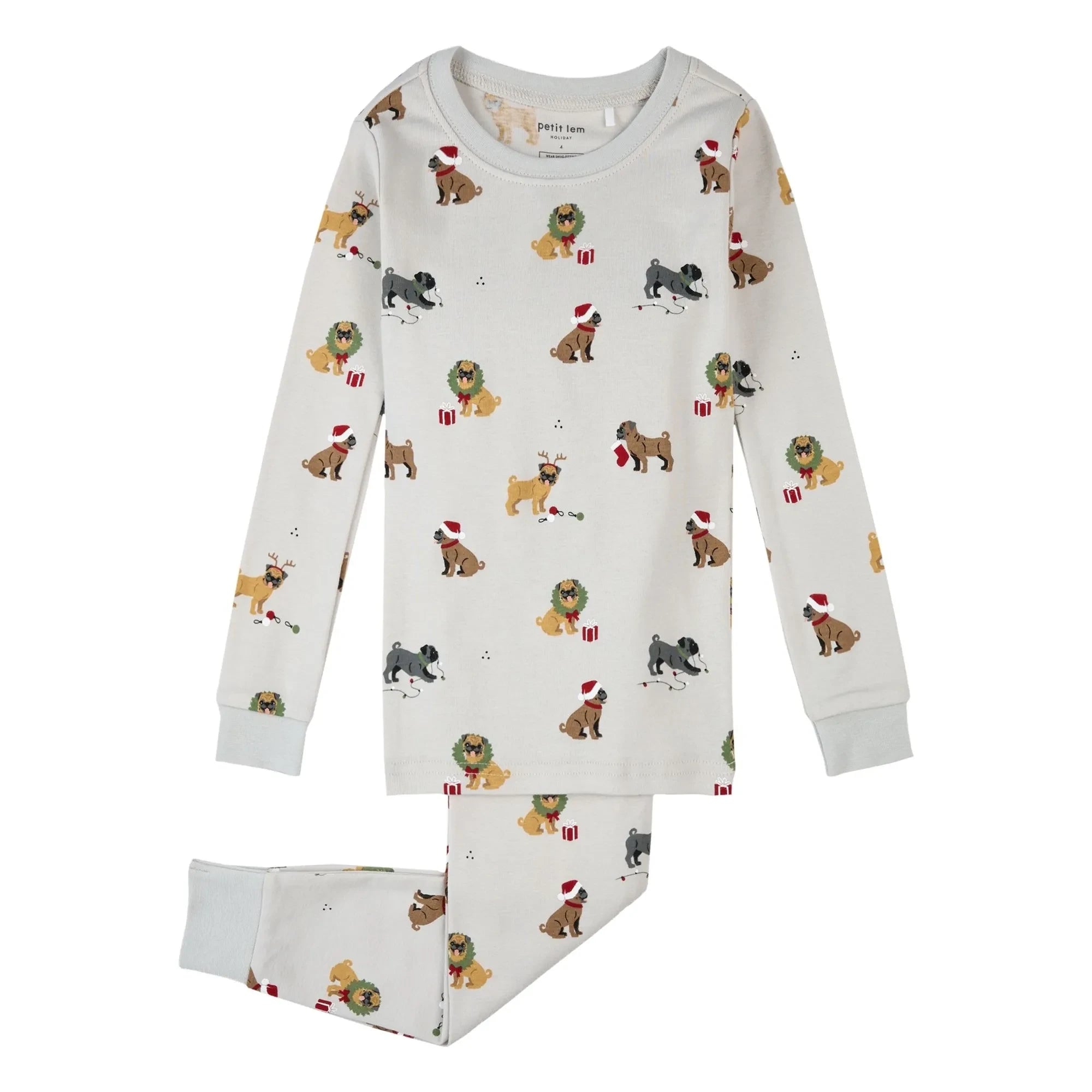 Petit Lem - Carlins Organik Pamuk Pijama | Gri