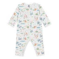 Petit Bateau - Strampler Savanne Pyjama | Weiß