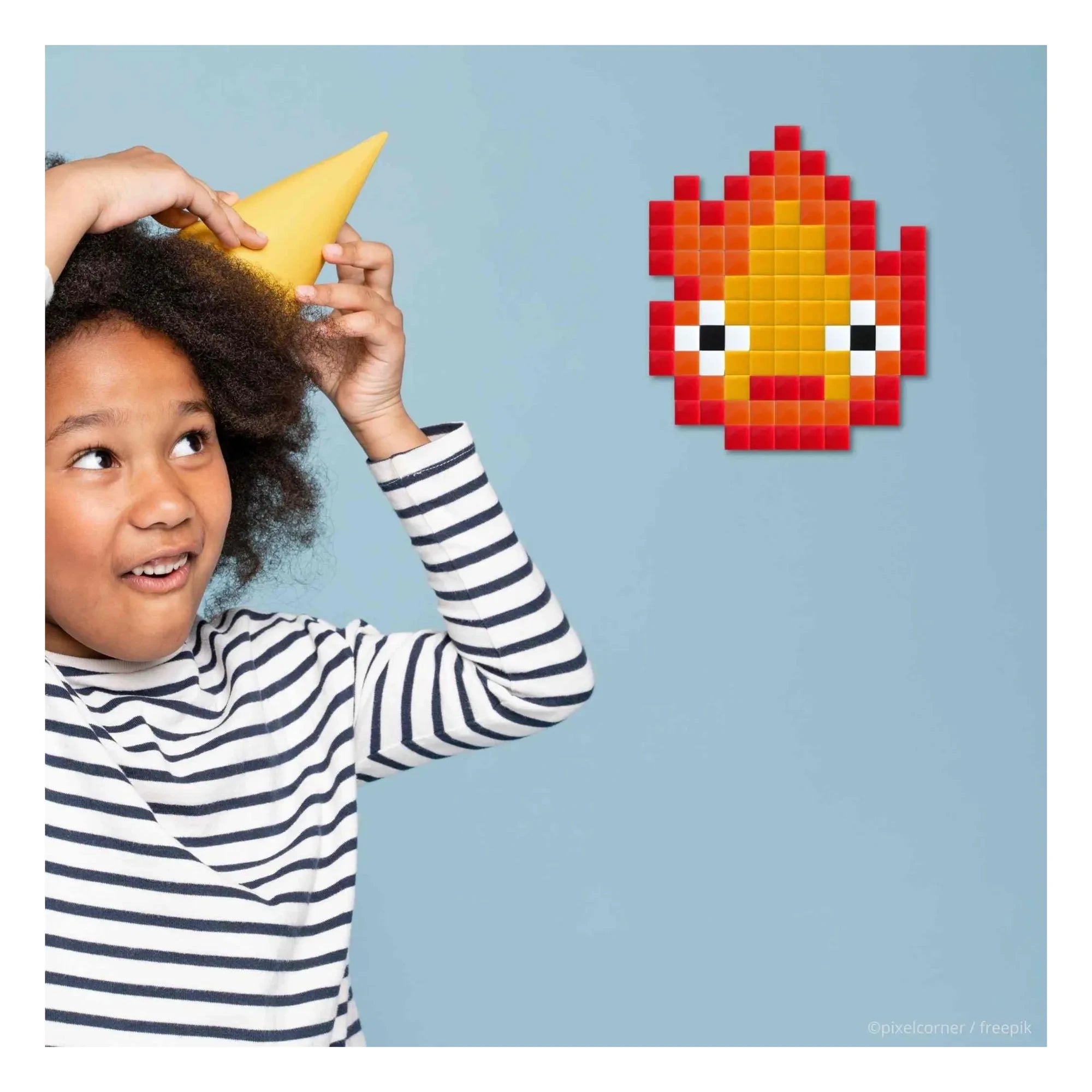 Pixel Corner - Pixel Art Seti - Sparky | Turuncu