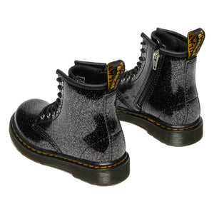 Dr Martens - 1460 J Glitter Bağcıklı Bot | Parlak siyah