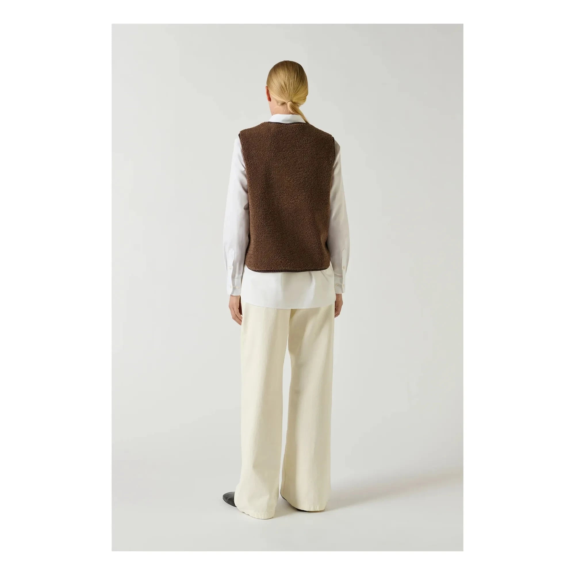 Soeur - Sherpa-Jacke mit Reißverschluss | Braun