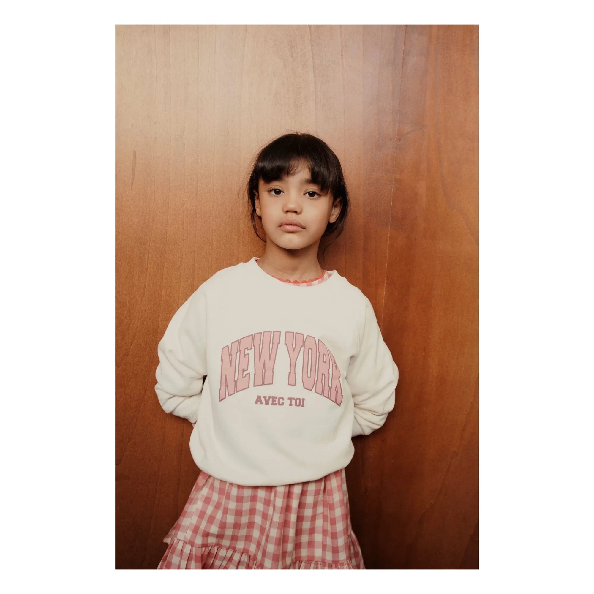 Emile et Ida - Sweat New York Organik pamuk | Krem