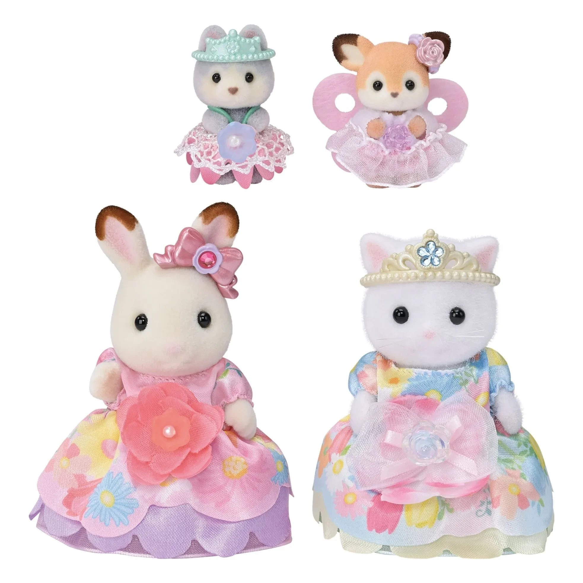 Sylvanian Families - Çiçekli elbiseler içinde prensesler