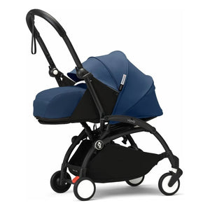 Stokke® - YOYO³ tam bebek arabası 0+ ve 6+ Siyah çerçeve | Air France Mavisi