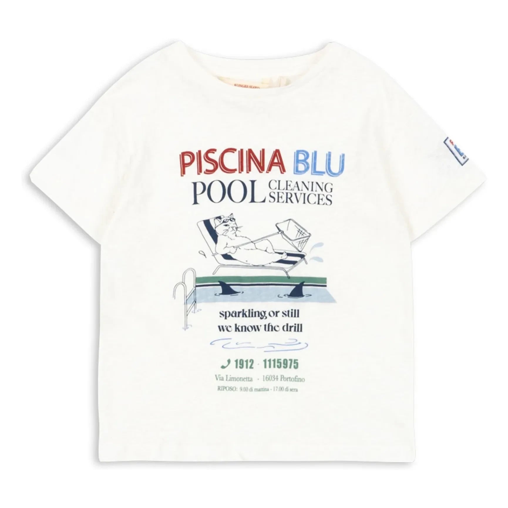 Konges Sløjd - Era Pool T-shirt Linen and Organic Cotton | White
